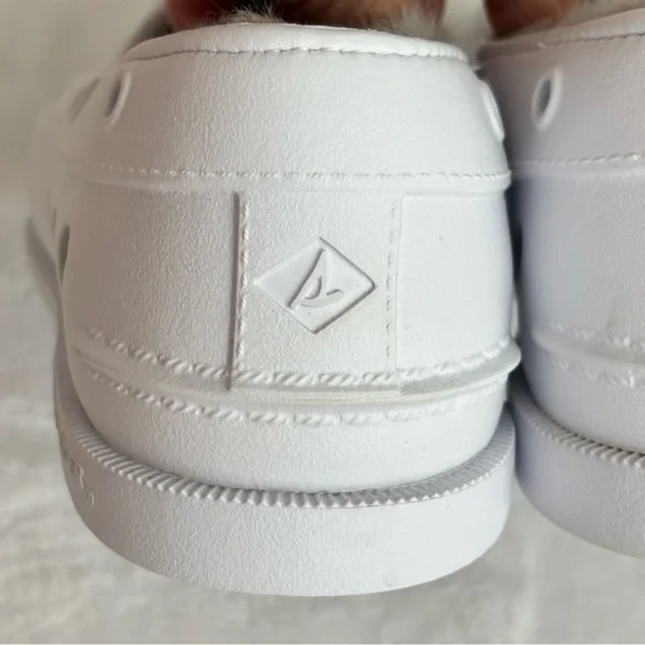 SPERRY Authentic Original Float Cozy Slip-On White Boat Shoe--NEW--8 - Picture 11 of 16